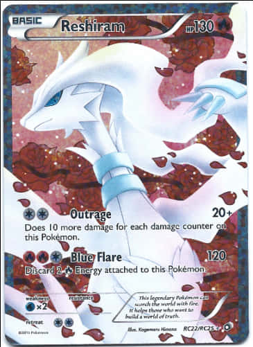 Reshiram Pokemon Card