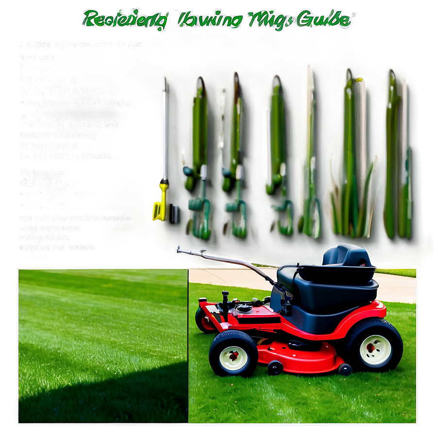 Residential Mowing Guide Png Xff