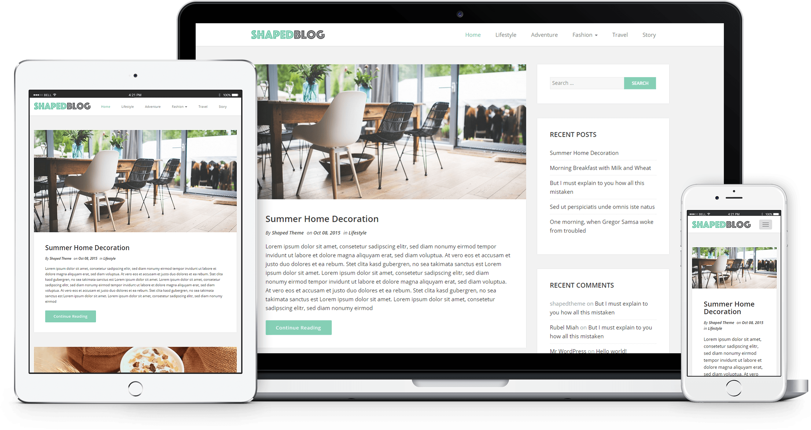 Responsive Wordpress Blog Free, HD Png Download PNG with transparent background