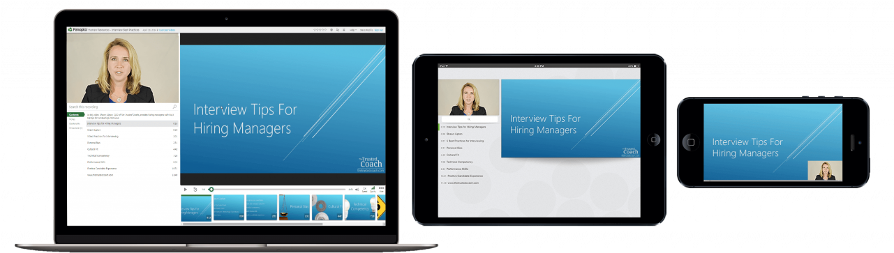 Panopto's Interactive Video Player Makes Viewers Feel - Html5 Interactive Player Video, HD Png Download PNG with transparent background