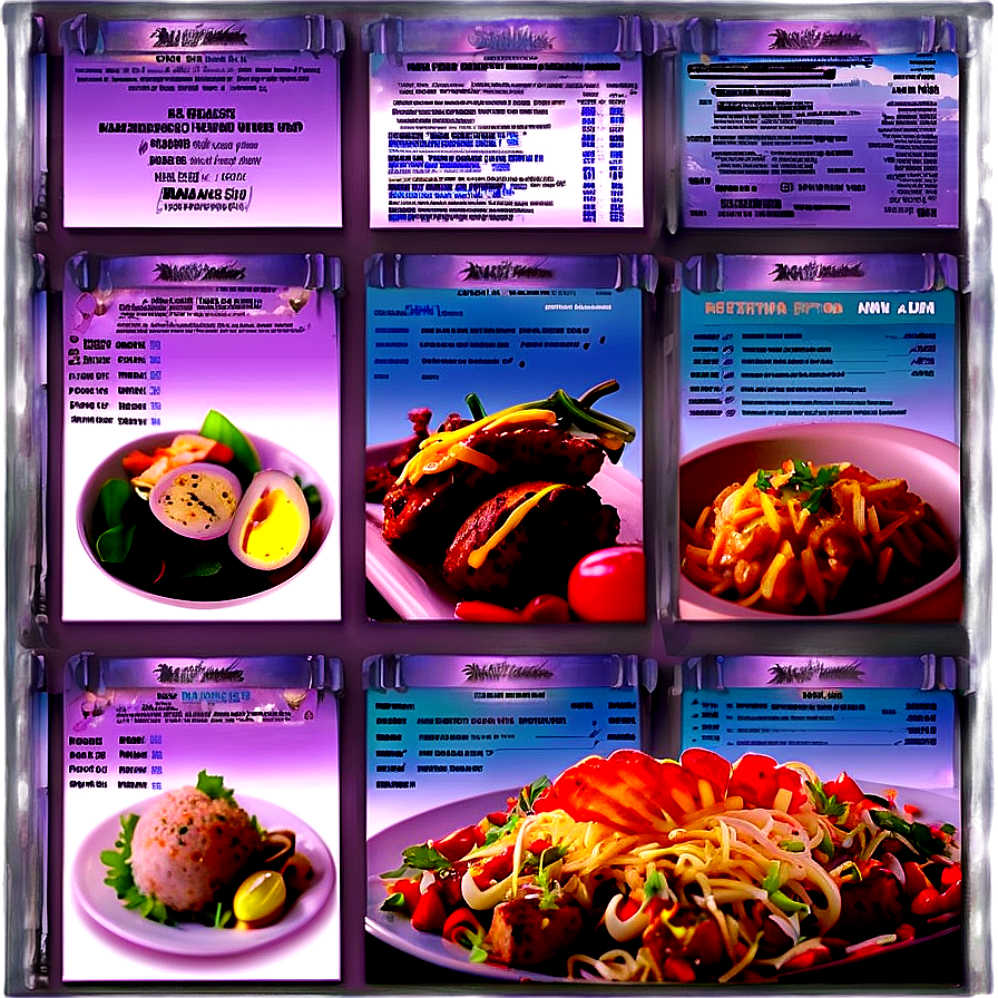 Restaurant Menu Png 05242024