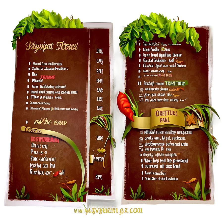 Restaurant Menu Png 55