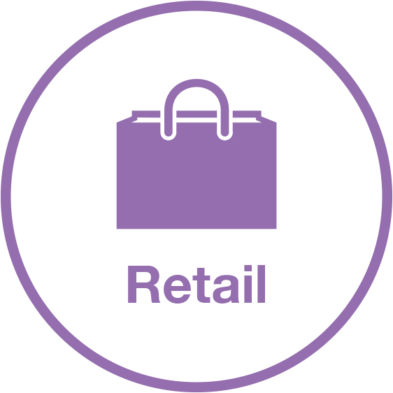 Retail Icon Purple Bag