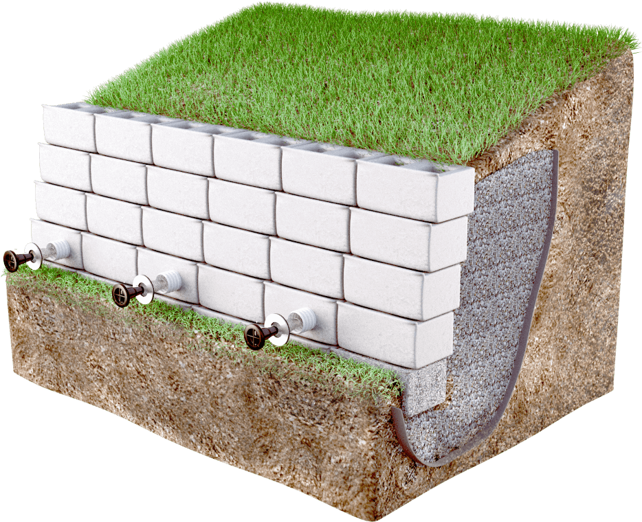 Maintainable Weep Hole Filter In Mse Retaining Walls - Retaining Wing Wall PNG with transparent background