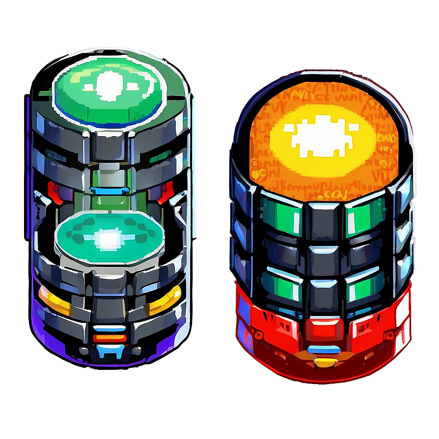 Retro 16 Bit Power-ups Png Mfn