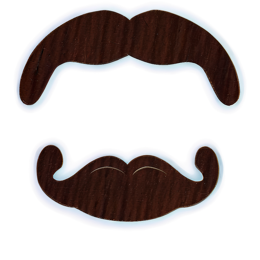 Retro 70s Mustache PNG pbk PNG image with a transparent background, free high-resolution download