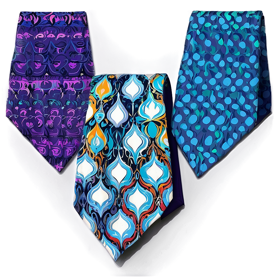 Retro 70s Style Tie Png 05242024