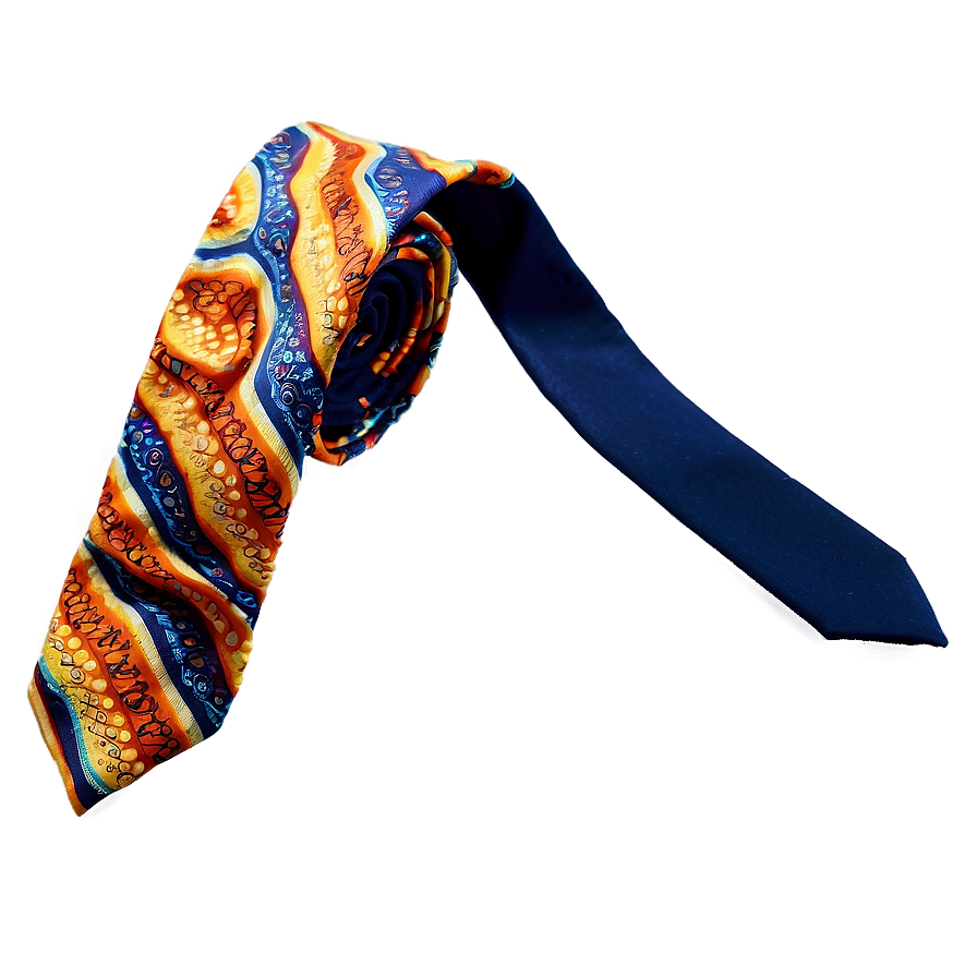 Retro 70s Style Tie Png Evw39