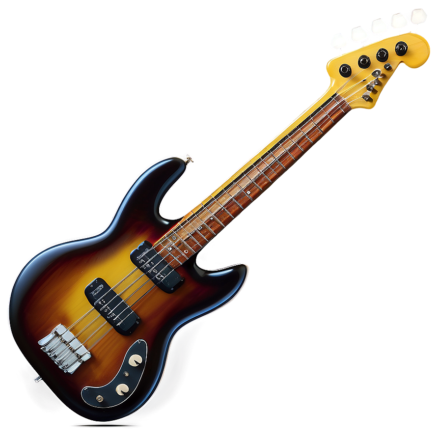 Retro Bass Guitar Png 06202024