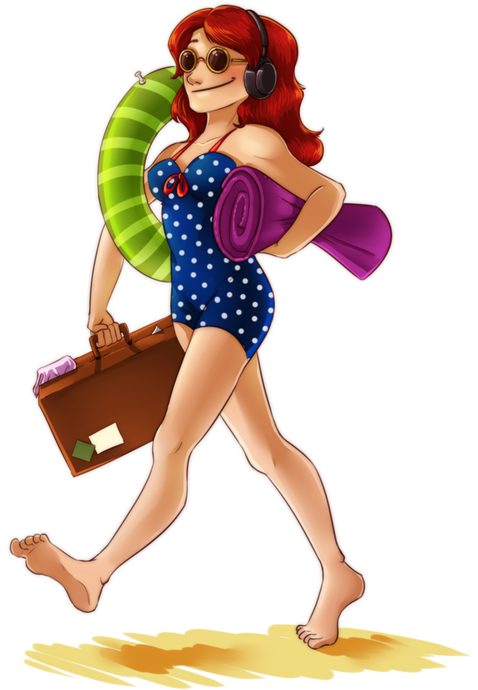 Retro Beach Bound Pinup