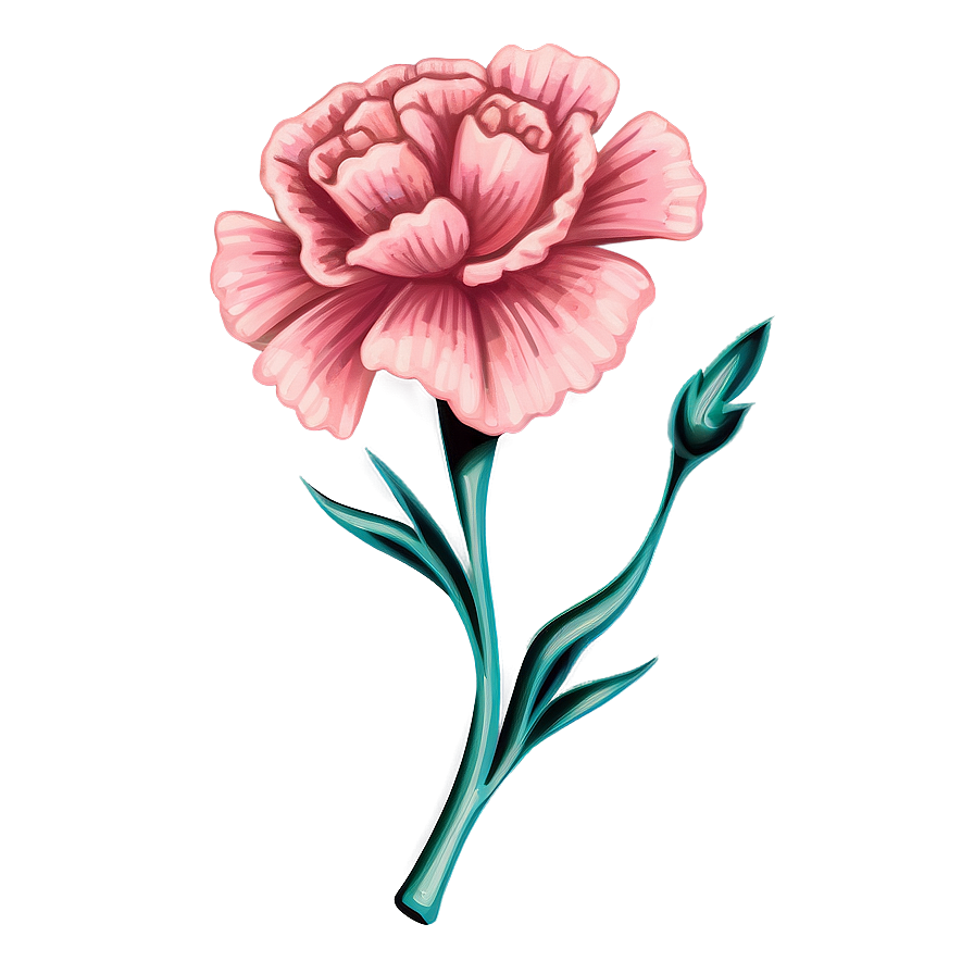 Retro Carnation Symbol Png Gep40