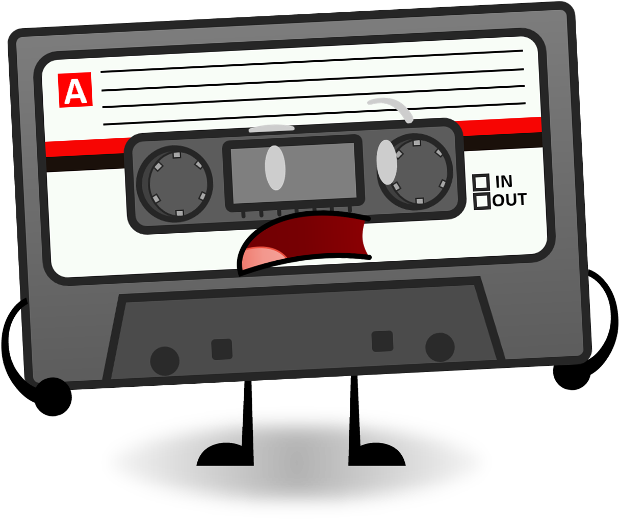 Retro Cassette Tape Illustration