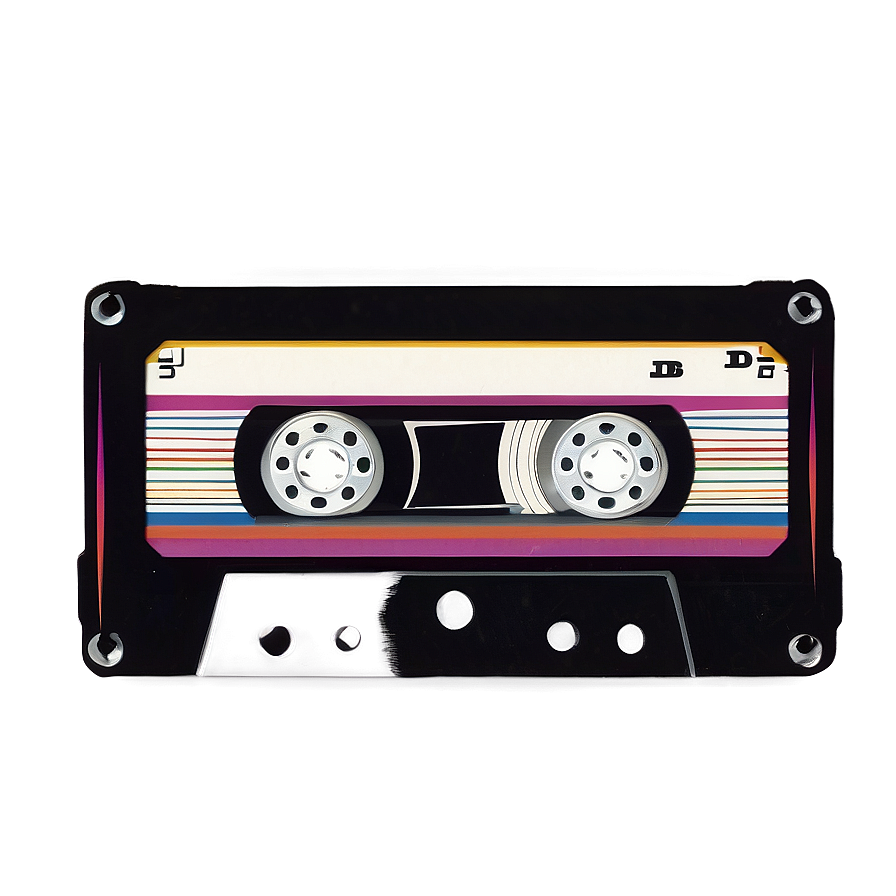 Retro Cassette Tape Sticker Png Ncb