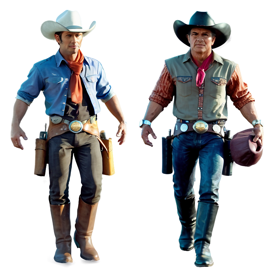 Retro Cowboys Png Brh