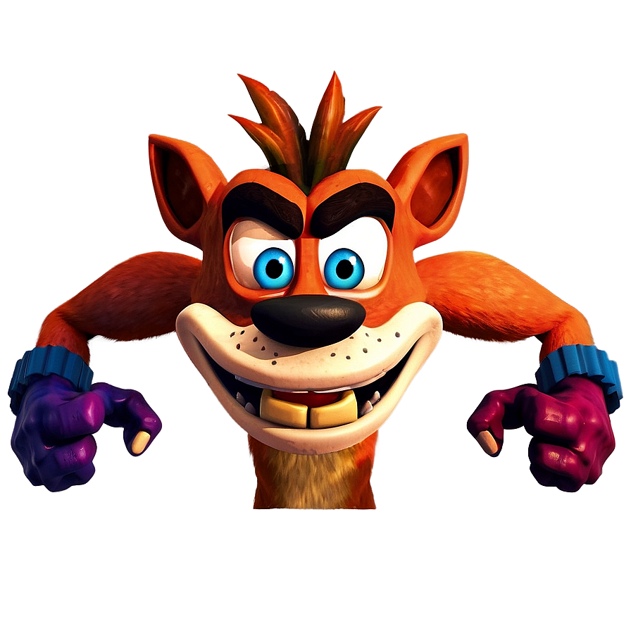 Retro Crash Bandicoot PNG 05212024 PNG with transparent background