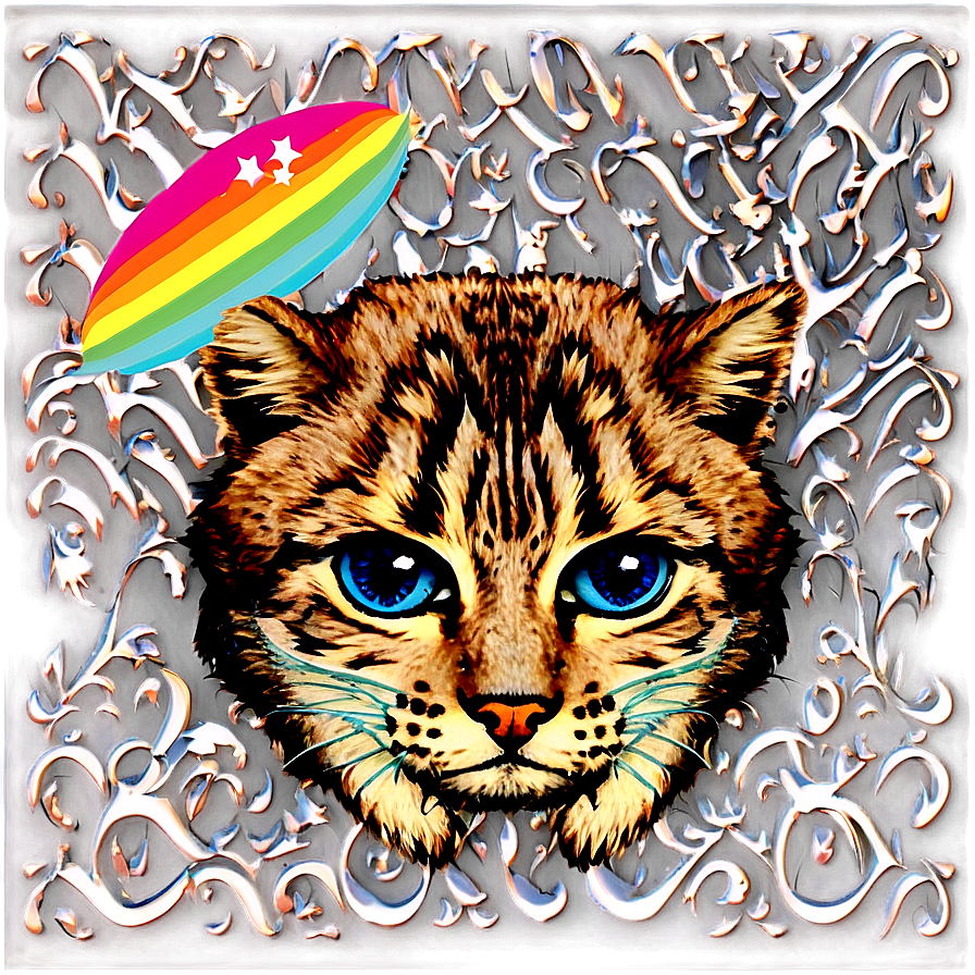 Retro Crying Cat Png 47