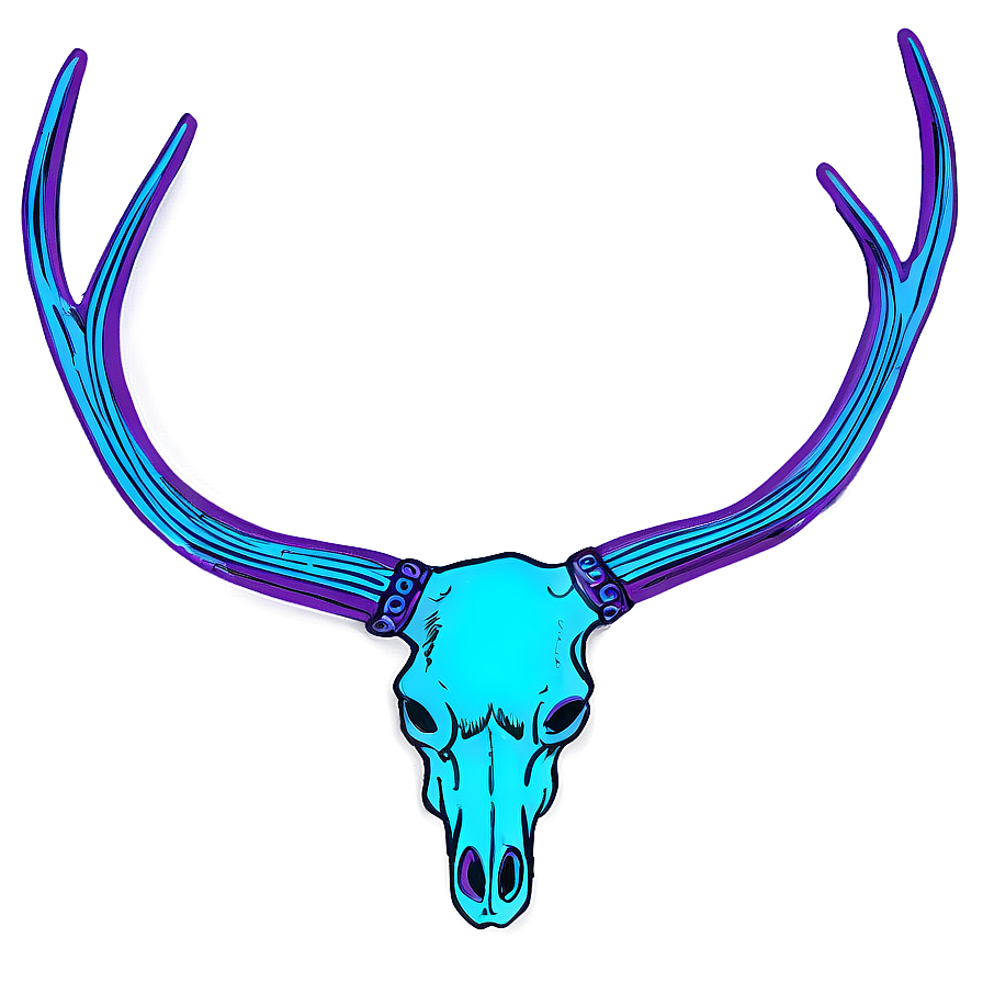 Retro Deer Antler Png 06122024