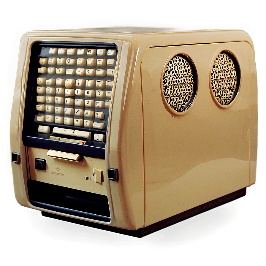 Retro Desktop Computer PNG 56 PNG image with a transparent background, free high-resolution download