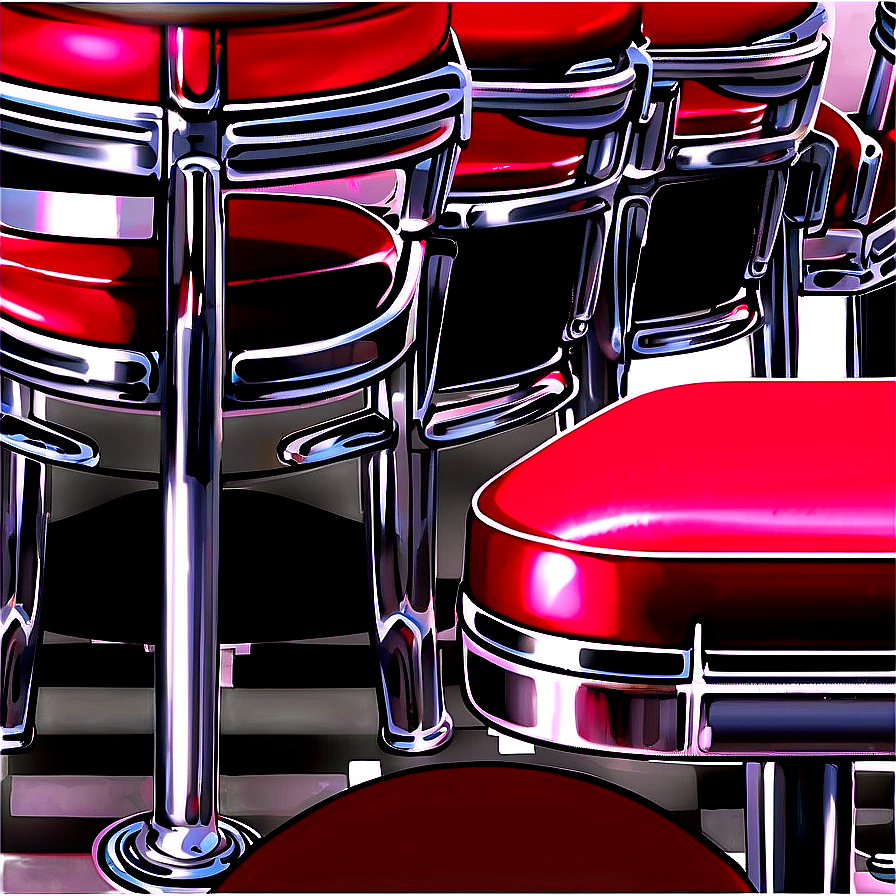 Retro Diner Silla Png Lbi