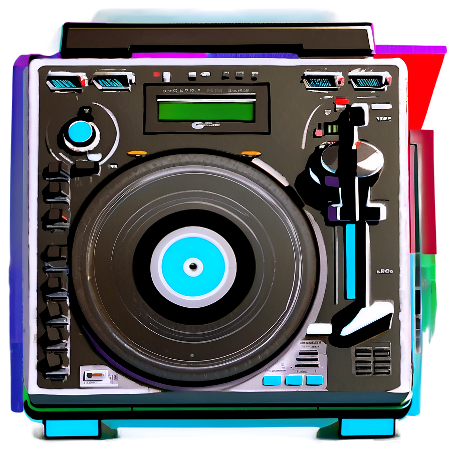 Retro Dj Turntable Png Xny61