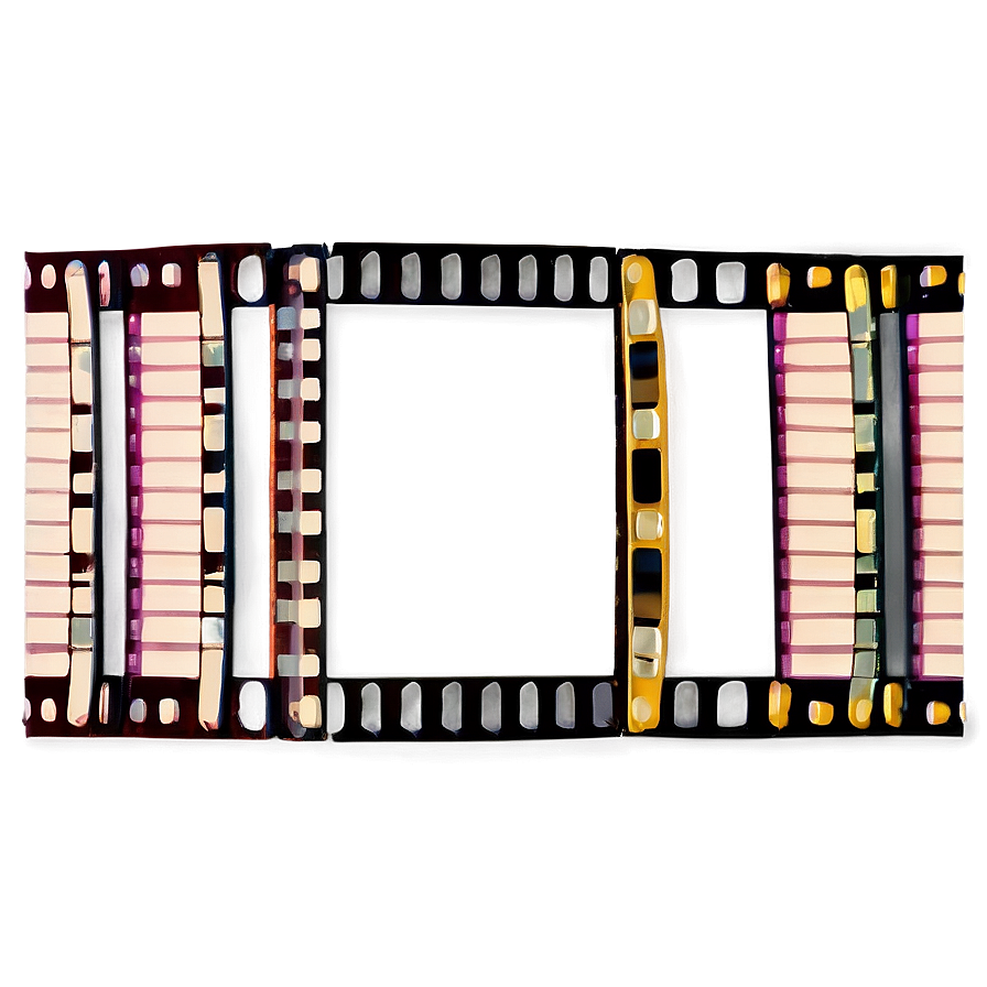 Retro Film Strip Frame Png 06202024