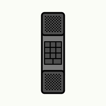 Retro Flip Phone Vector Illustration PNG with transparent background