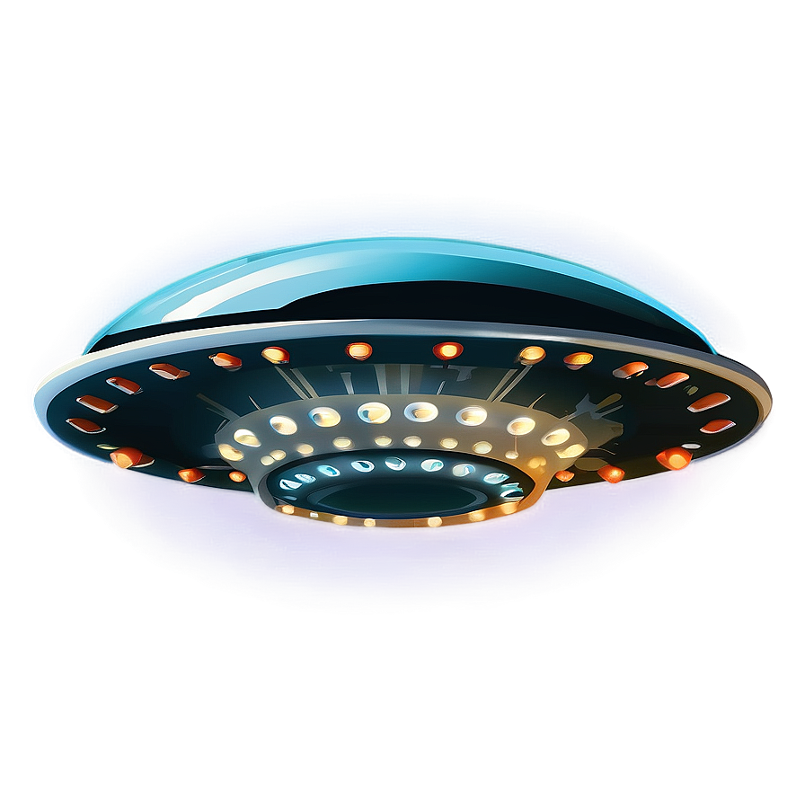 Retro Flying Saucer Clipart Png 91