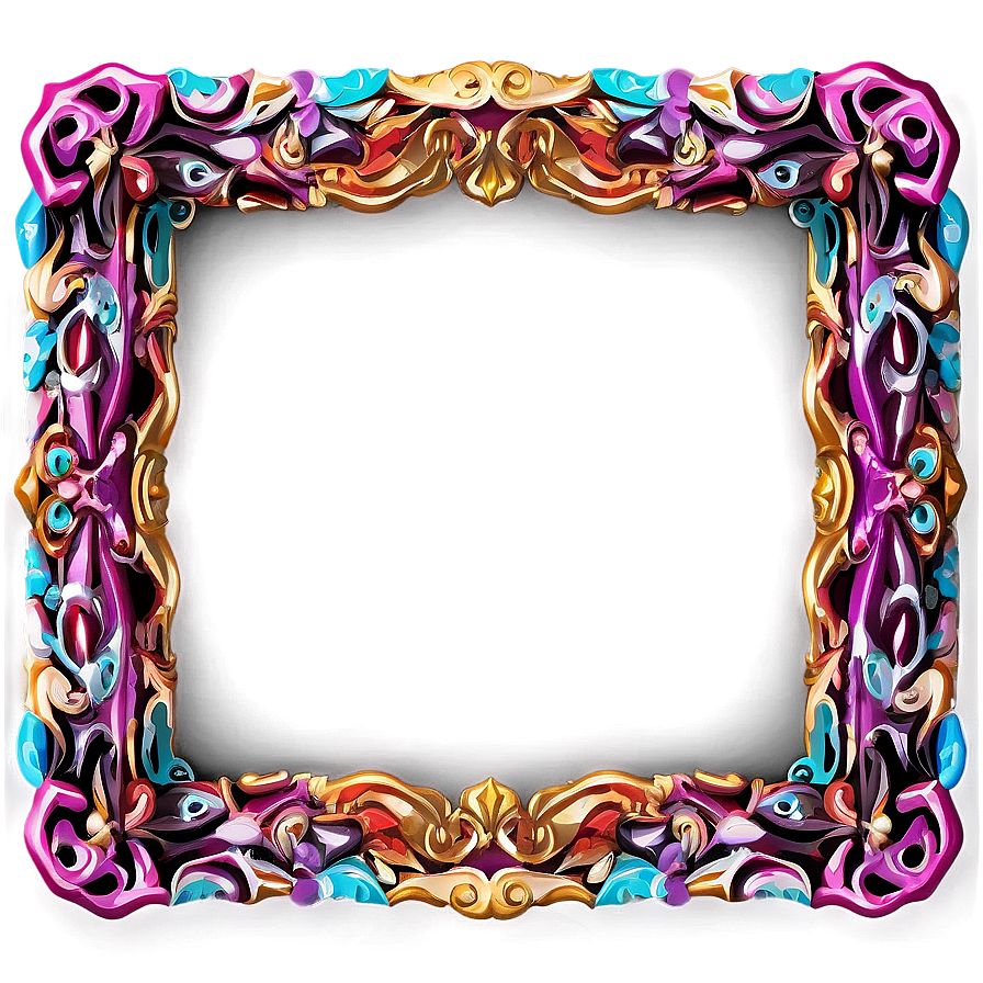 Retro Frame Png Shy