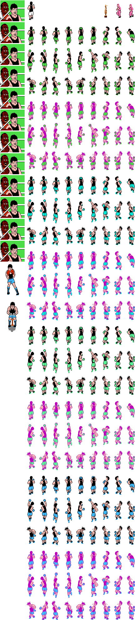 Retro Game Character Spritesheet