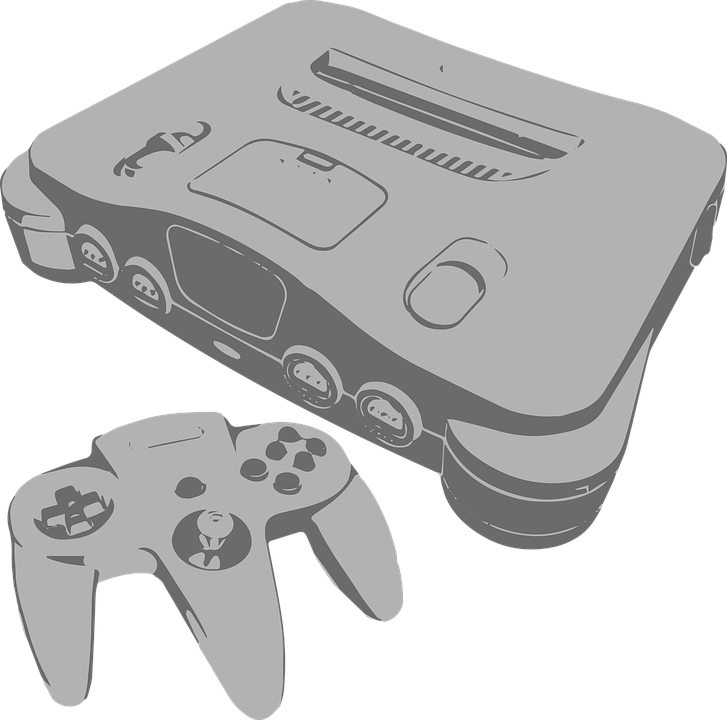 Retro Game Consoleand Controller