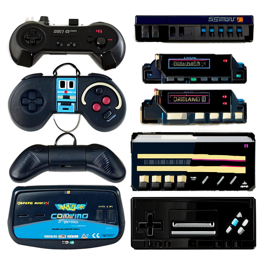 Retro Gaming Collection PNG xut67 PNG with transparent background