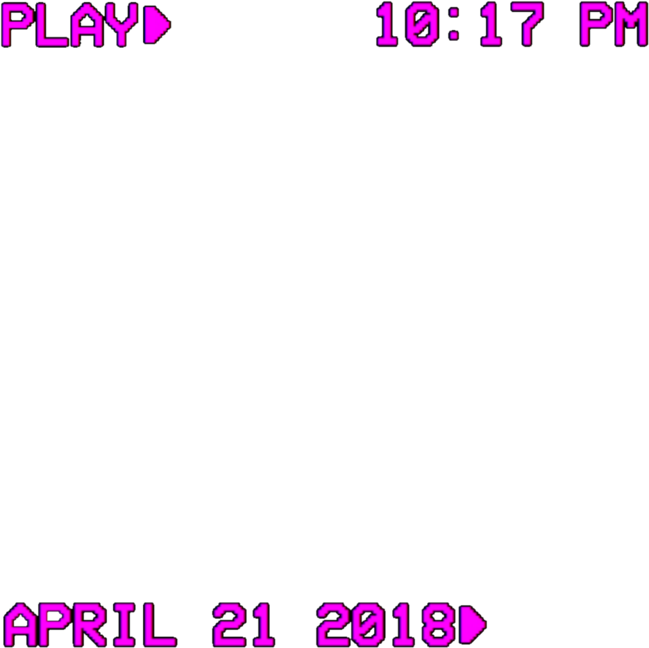 Retro Glitch Date Display