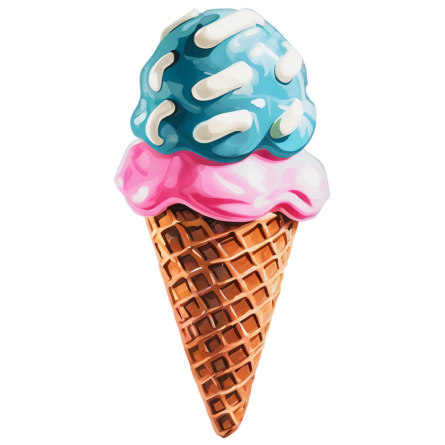 Retro Ice Cream Cone Png Ycb