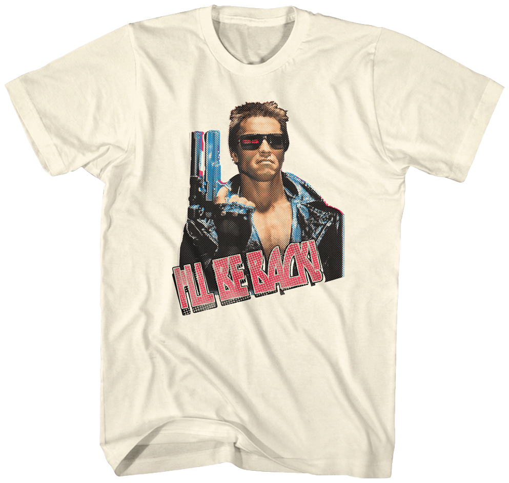 Retro I'll Be Back Terminator Shirt - Terminator Movie T Shirts, HD Png Download PNG with transparent background