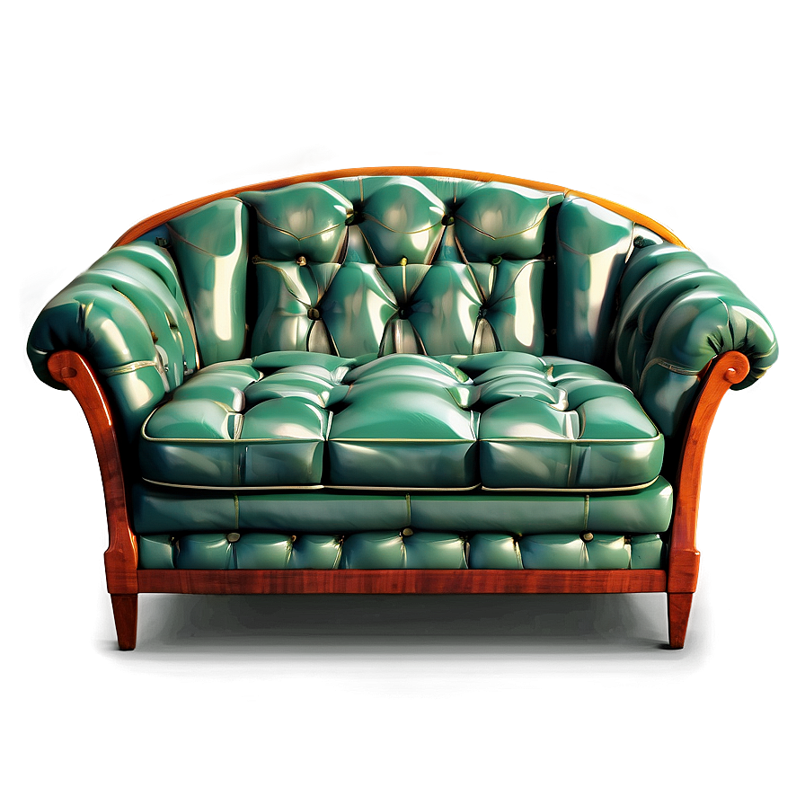 Retro-inspired Sofa Png 05252024