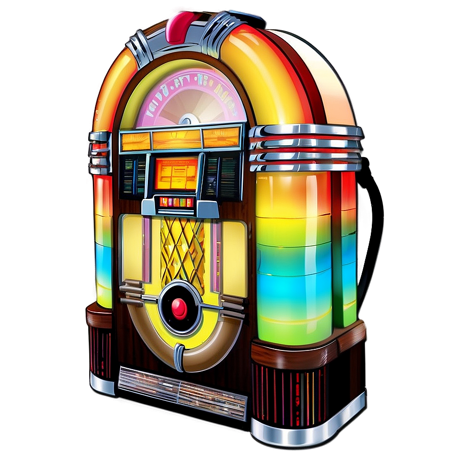 Retro Jukebox Design Png 14