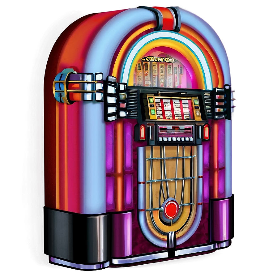 Retro Jukebox Design Png Tya