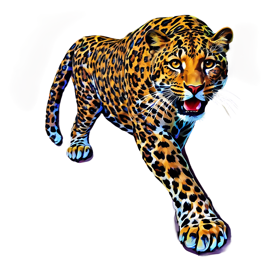 Retro Leopard Pop Art Png 10