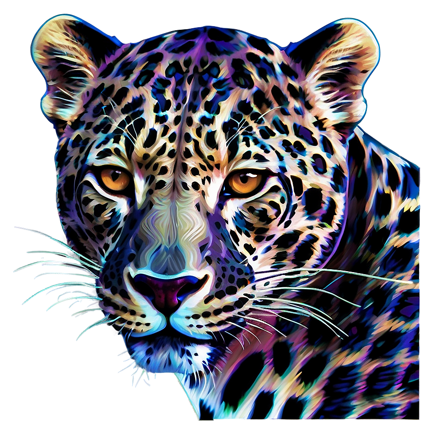 Retro Leopard Pop Art Png Hdd