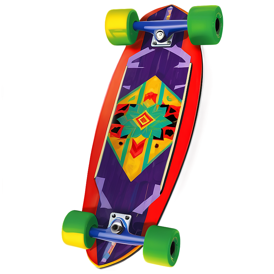 Retro Longboard Png 06272024