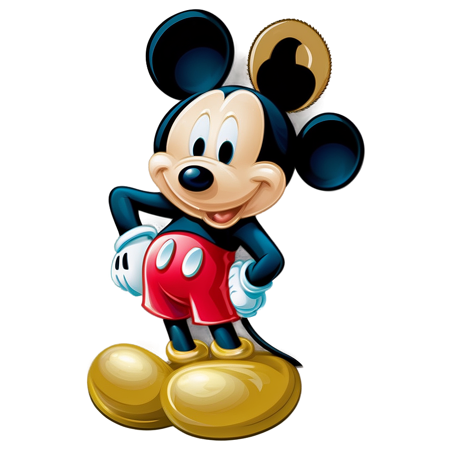 Retro Mickey Mouse Illustration Png 53