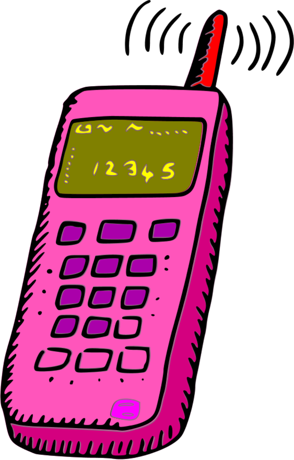 Retro Mobile Phone Clipart