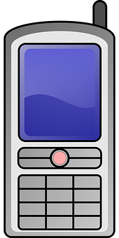 Retro Mobile Phone Icon PNG with transparent background