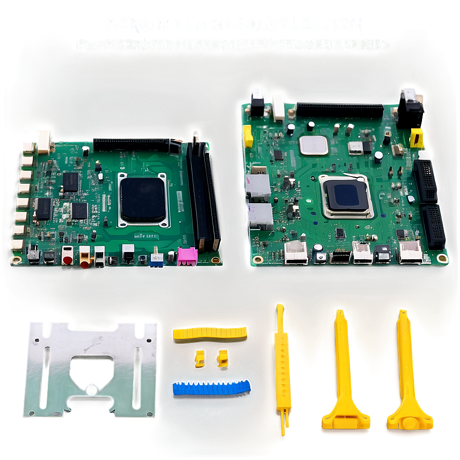 Retro Motherboard Collection Png Gld