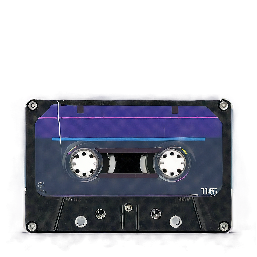 Retro Music Cassette Png 06112024