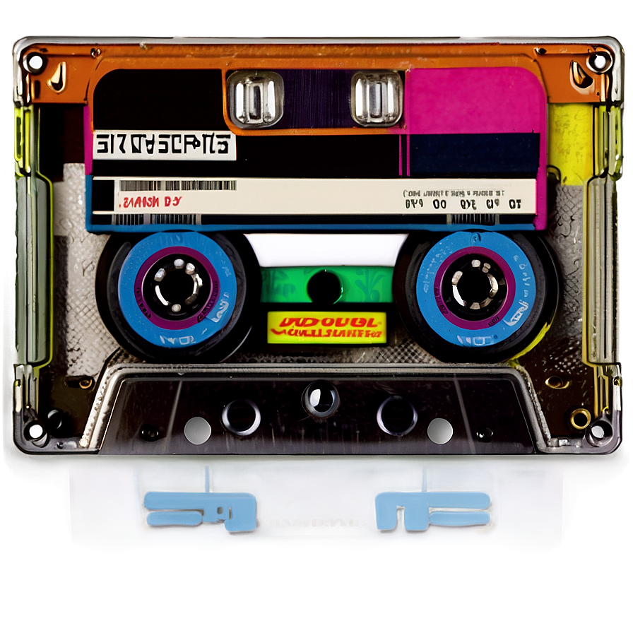 Retro Music Cassette PNG 85 PNG with transparent background