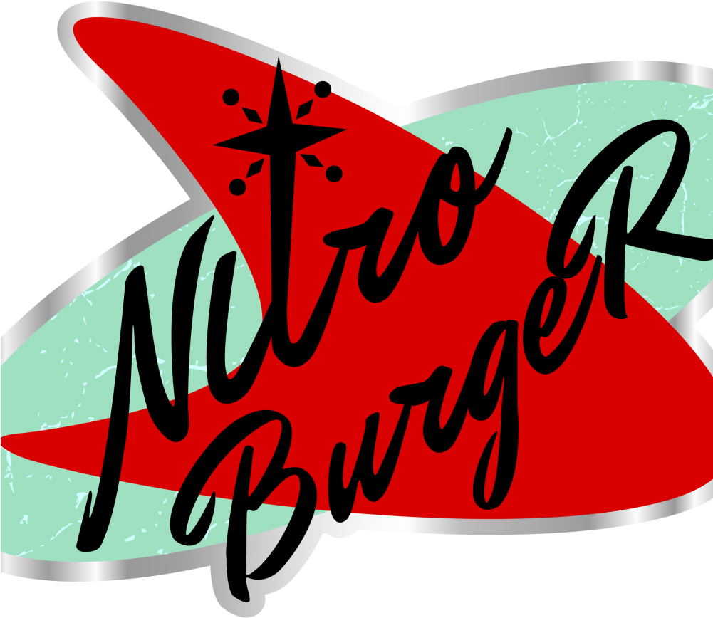 Retro Nitro Burger Logo