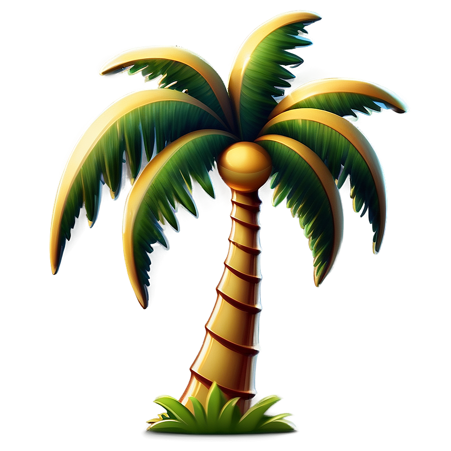 Retro Palm Tree Emoji Png 59