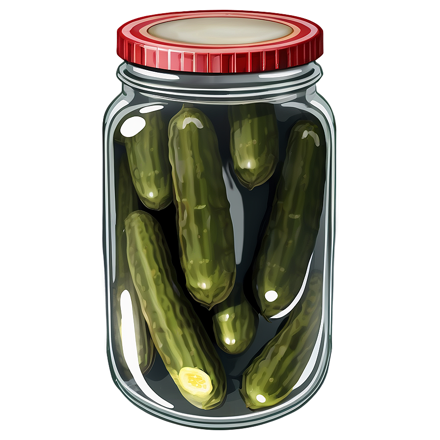 Retro Pickle Jar Png 06212024