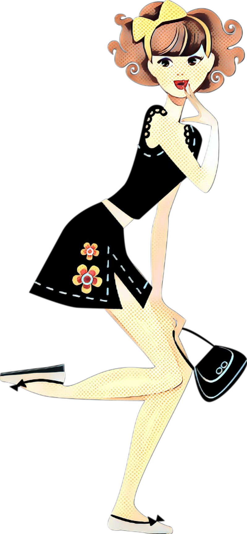 Retro_ Pinup_ Girl_ Vector